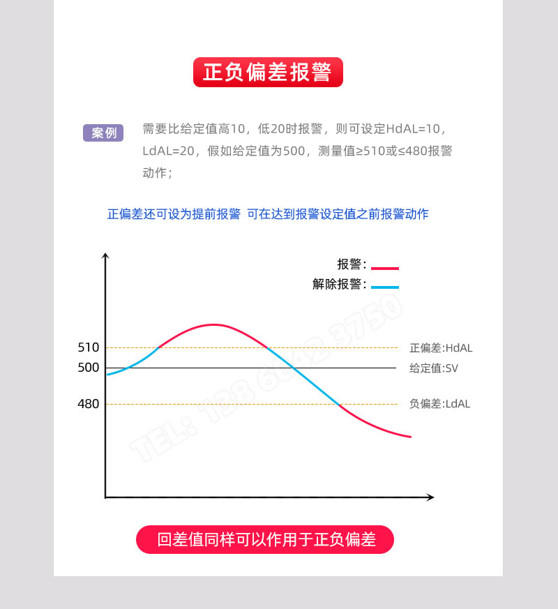 正負(fù)偏差報警-伯特溫控器自動化調(diào)節(jié)儀表